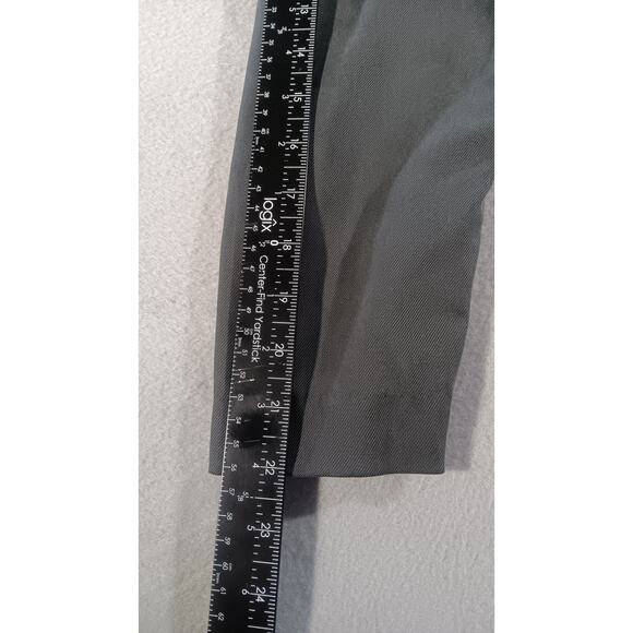 Banana Republic 100% Silk Coat Women’s Size 8 Gray Long Sleeve Zip Front Jacket - Picture 6 of 7